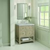 James Martin Vanities 30'' Single Vanity, Whitewashed Oak w/ 3 CM Eternal Jasmine Pearl Quartz Top 330-V30-WWO-3EJP